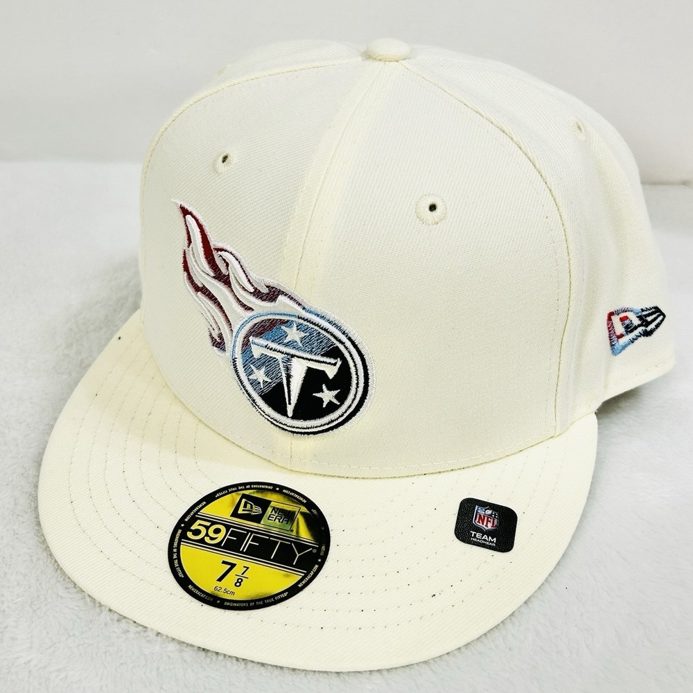 Tennessee Titans New Era Gradient 59FIFTY Fitted Hat Cap 7 7/8‎ Off-White NFL